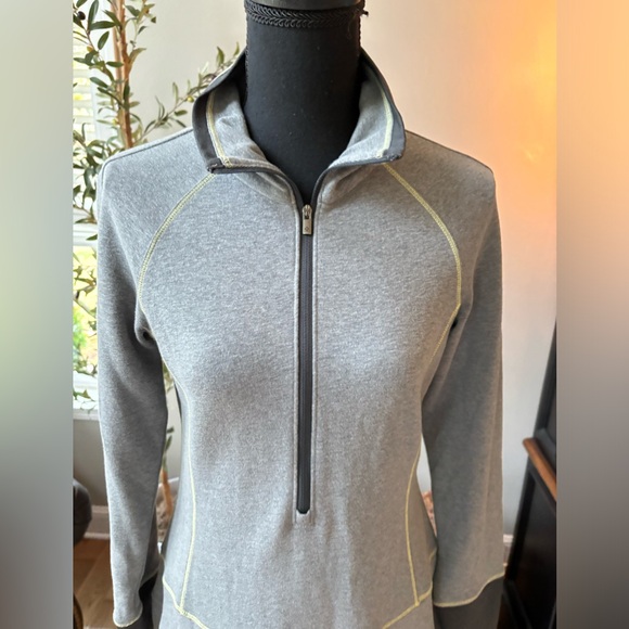 Columbia Omni-Wick Gray Half Zip Long Sleeve Active Dress Size S - Picture 2 of 5